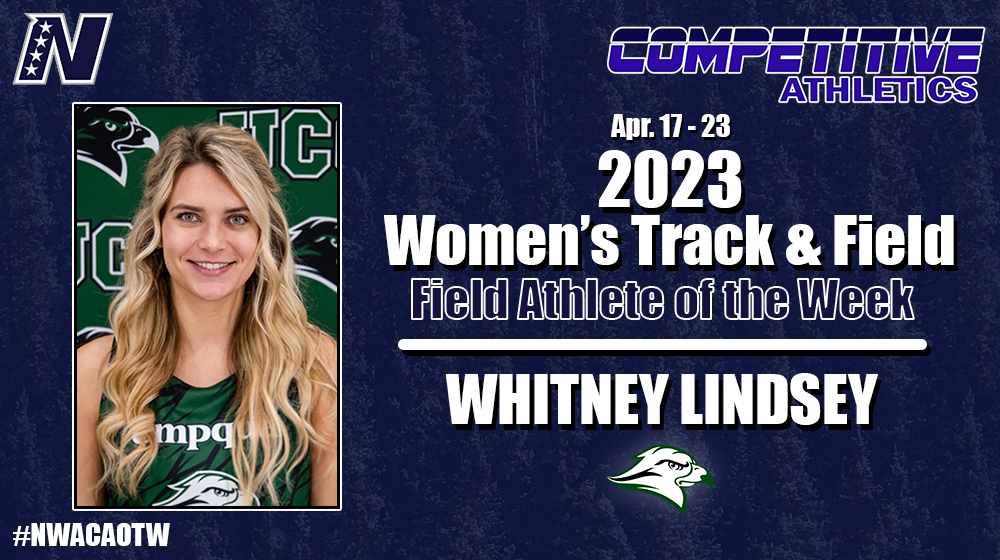 Week 8 Women's Field Athlete of the Week, Whitney Lindsey