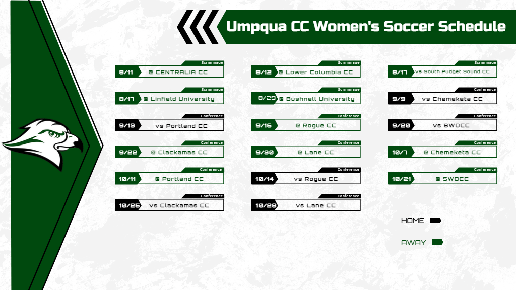 2023-24 UCC Women's Soccer Schedule
