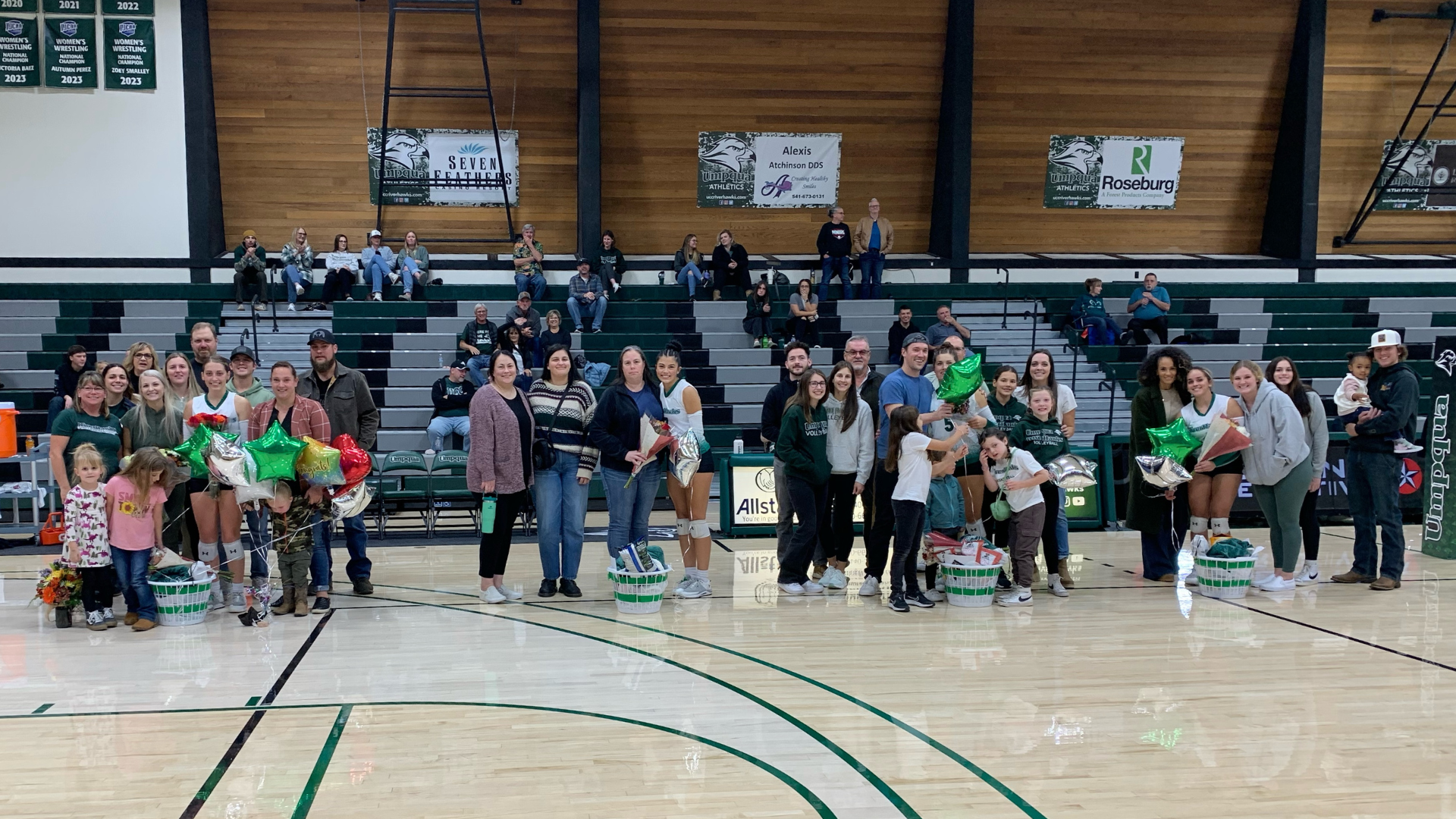 Hawks Celebrate Sophomore Night With a 5 Set Win